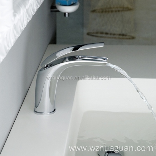 new design luxury suqare brass basin faucet